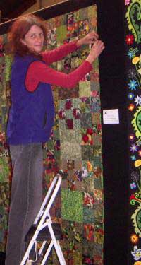 Pinning Quilts for Exhibition