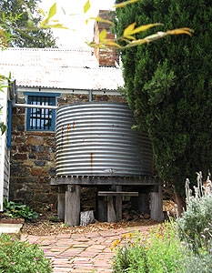 Water tank at Blundell\'s Cottage