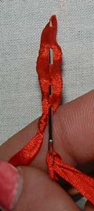 knot and running stitch