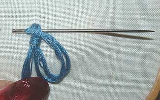 Tassel stitch step 4