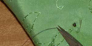 cut thread close to fabric