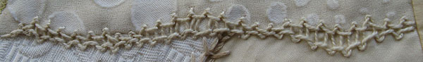 spanish knotted feather stitch