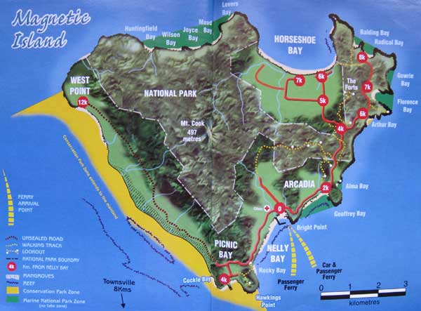 Map of Magnetic Island