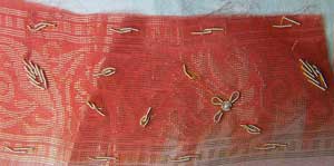 Purl used on a sari