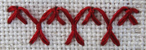 Up and Down Buttonhole Stitch