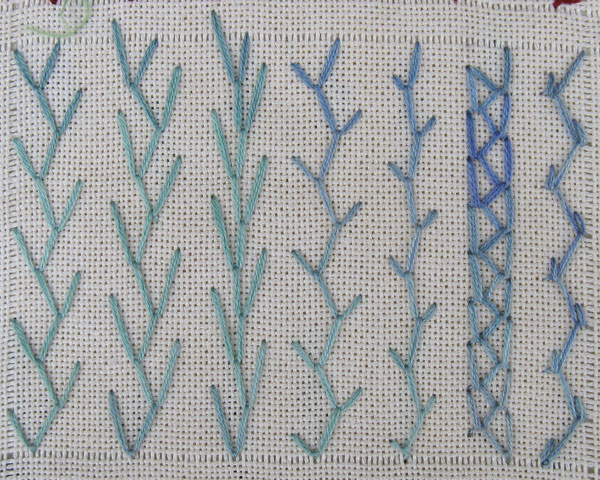 and more Feather stitch