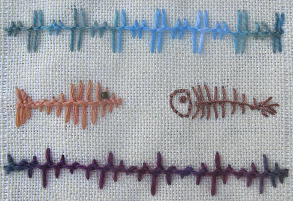 knotted loop stitch inspired by others