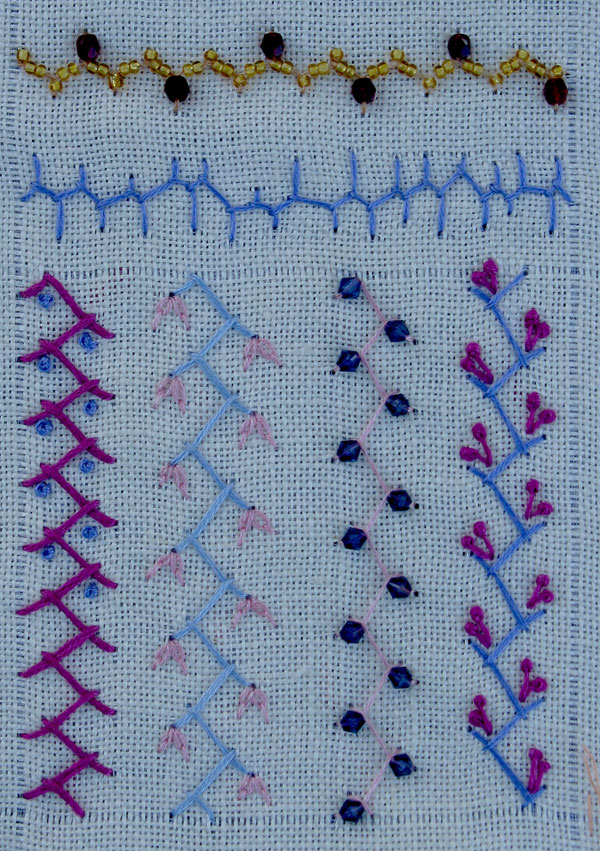 Cretan Stitch variations