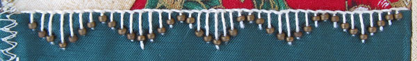 Buttonhole stitch with beads