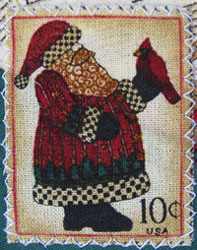 Fabric Christmas Stamp