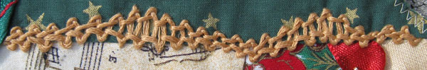 Spanish knotted Feather Stitch 